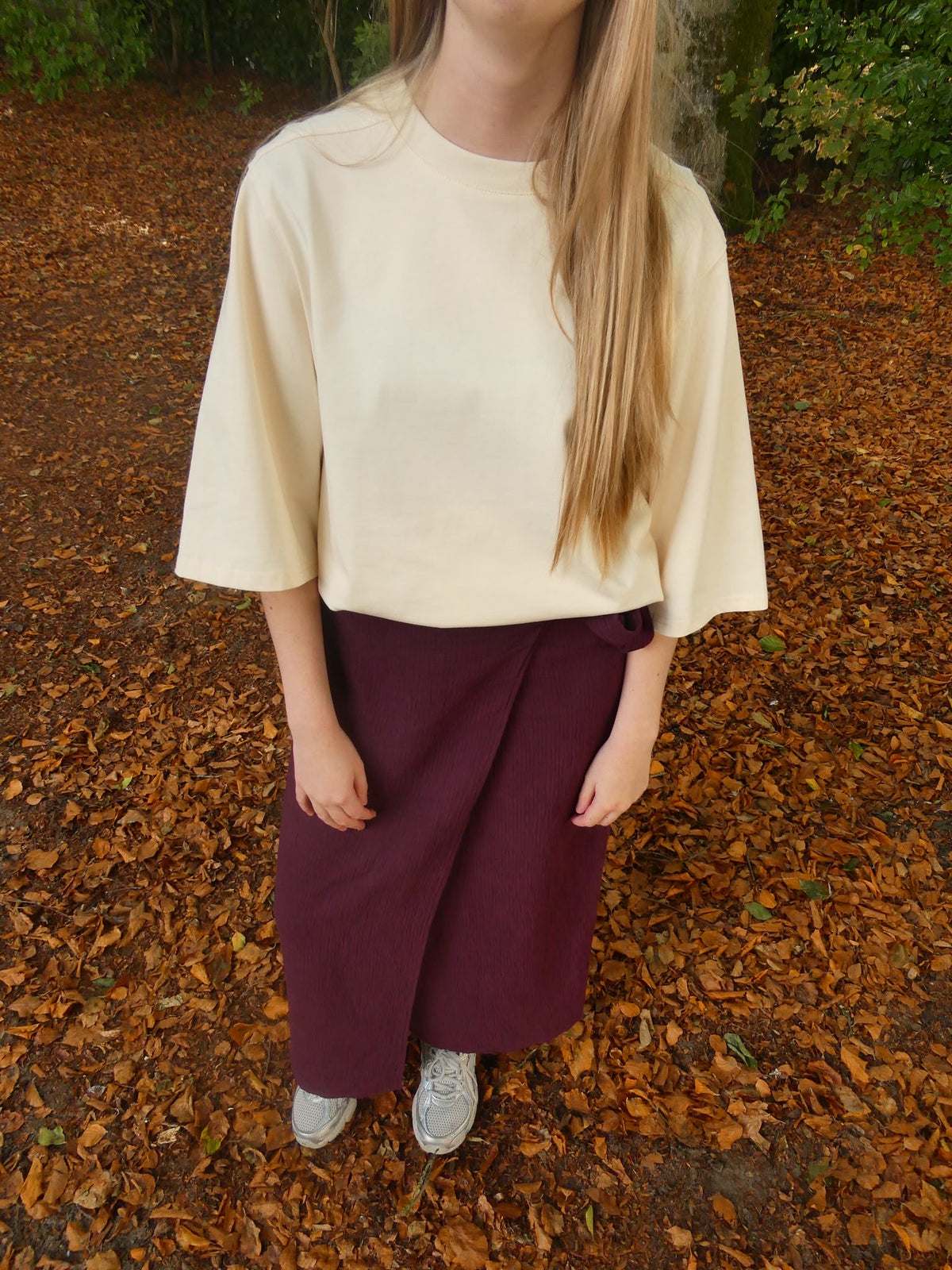 JUNE LONG SKIRT - BURGUNDY