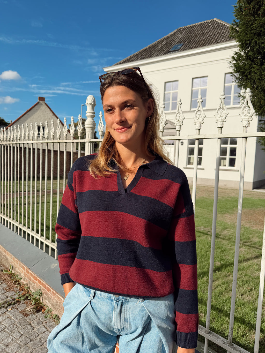 LOU STRIPED KNIT