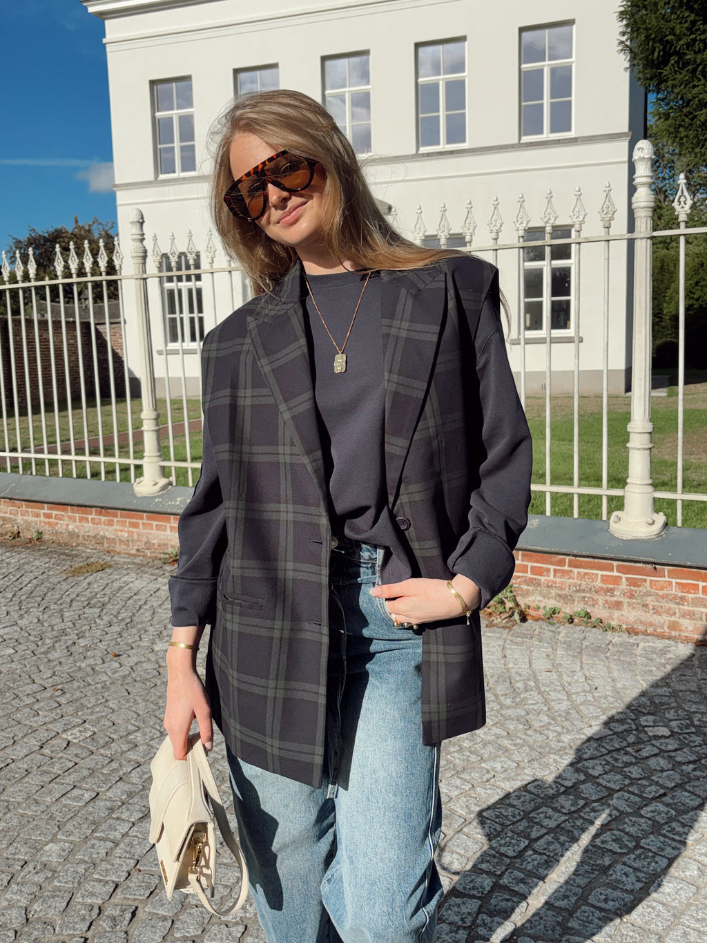 ROME CHECKED BLAZER