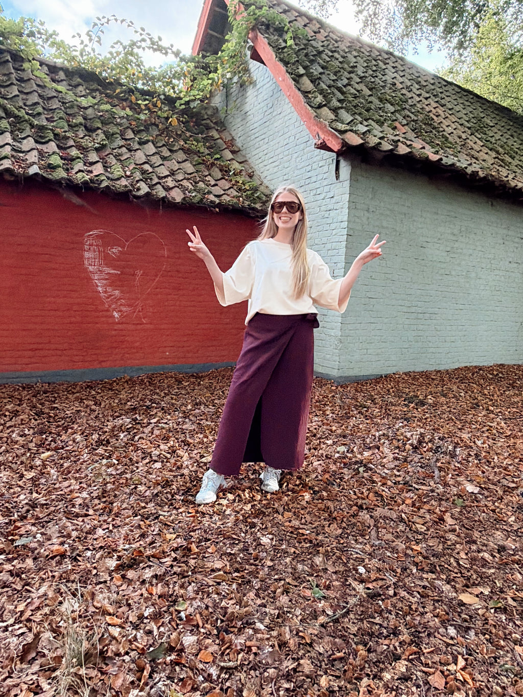 JUNE LONG SKIRT - BURGUNDY