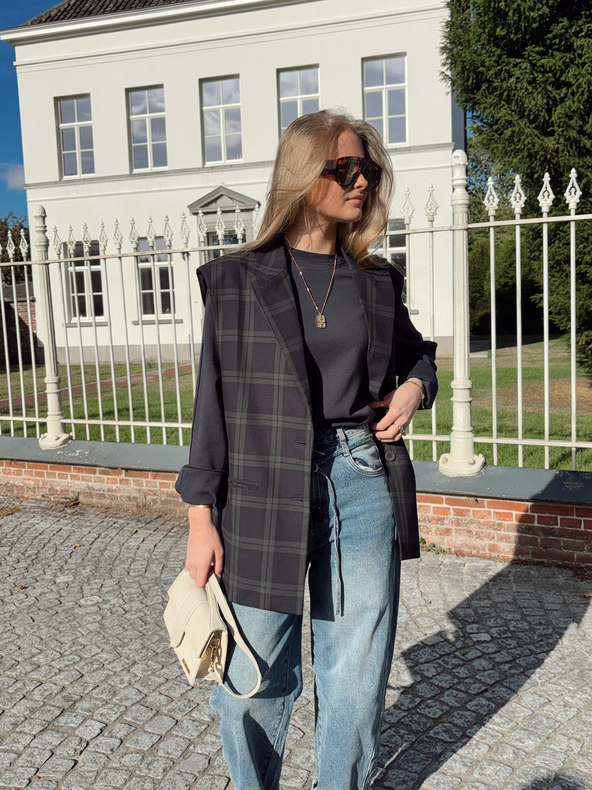 ROME CHECKED BLAZER
