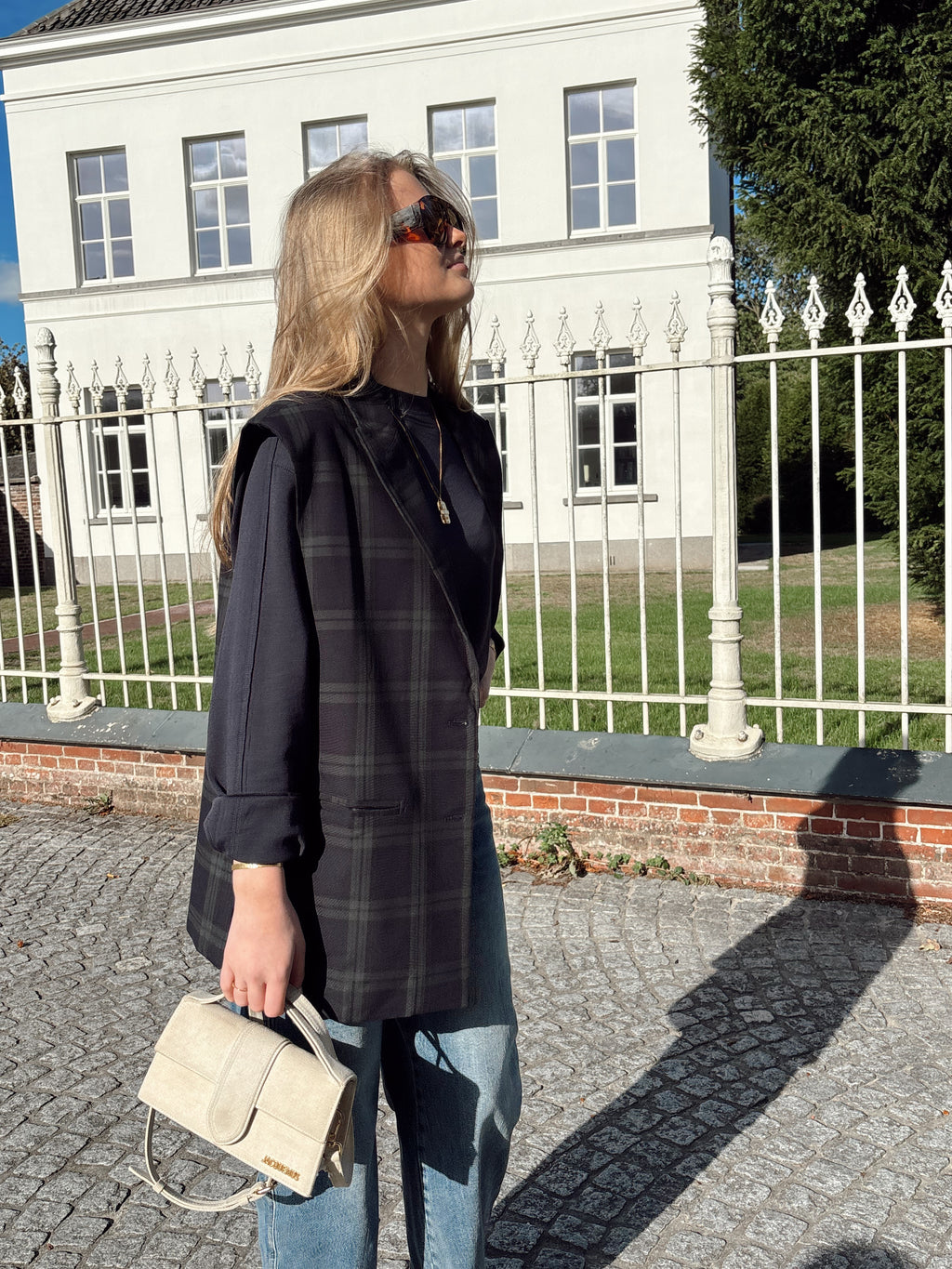 ROME CHECKED BLAZER